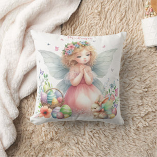 Cojín Decorativo Watercolor Easter Spring Fairy