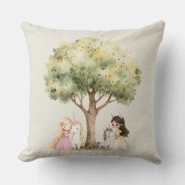 Cojín Decorativo Watercolor Fairytale Princess Whimsical