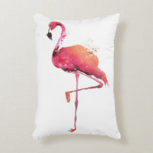 Cojín Decorativo Watercolor Flamingo Lovers Amantes divertidos de