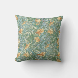 Cojín Decorativo Watercolor Floral Art Nouveau Diseño de fondo