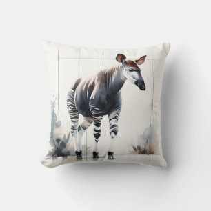 Cojín Decorativo Watercolor Okapi AREF285 - Watercolor
