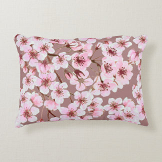 Cojín Decorativo Watercolor seamless pattern made of cherry blossom