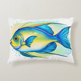 Cojín Decorativo Watercolor Series: Angelfish