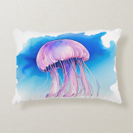 Cojín Decorativo Watercolor Series: Jellyfish 2