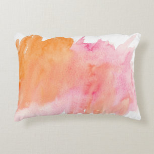 Cojín Decorativo Watercolor texture pink orange
