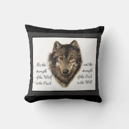 Cojín Decorativo Watercolor Wolf y Family Pack Cita