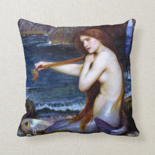 Cojín Decorativo Waterhouse: La sirena