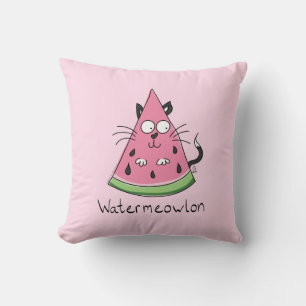 Cojín Decorativo Watermelon Cat Cute Kids