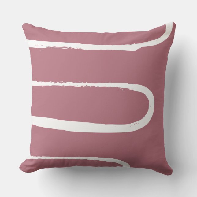 Cojín Decorativo Wave Mauve Pink (Anverso)