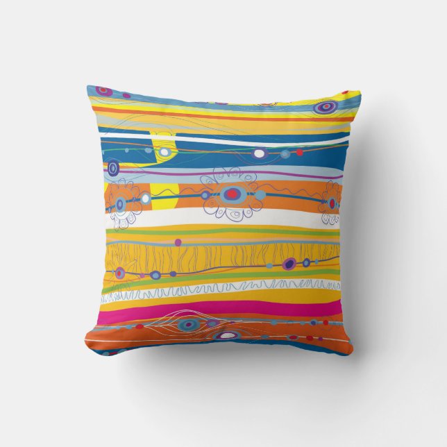Cojín Decorativo Wave Pattern Throw Pillow