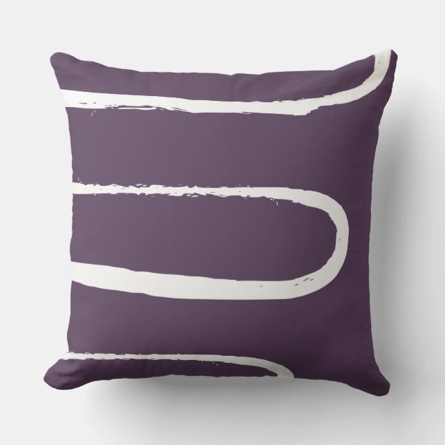 Cojín Decorativo Wave Plum Purple (Anverso)