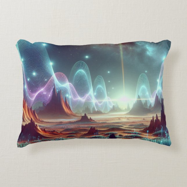 Cojín Decorativo Wavelengths of the Unknown (Anverso)