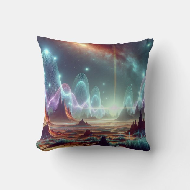 Cojín Decorativo Wavelengths of the Unknown (Anverso)