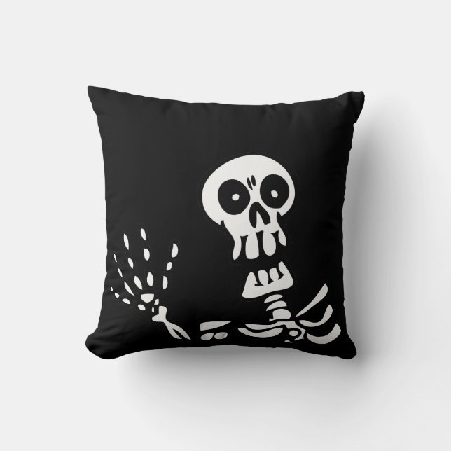 Cojín Decorativo Waving Skeleton Halloween (Anverso)