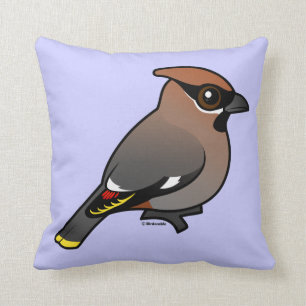 Cojín Decorativo Waxwing bohemio