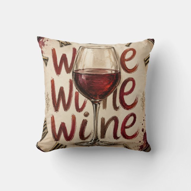 Cojín Decorativo We Wine  (Anverso)