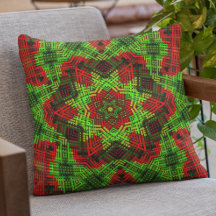 Weave Mandala Verde y Rojo
