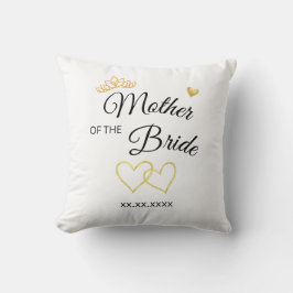 Cojín Decorativo Wedding Party Role & Date Elegant Design