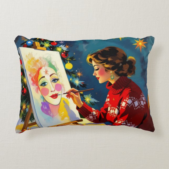 Cojín Decorativo „Weihnachtliche Harmonie“ (Anverso)