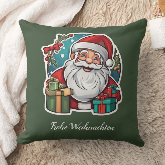 Cojín Decorativo Weihnachtsmann mit Geschenken - (Manta)