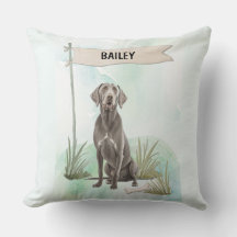 Weimaraner Acuarela Perro Personalizado