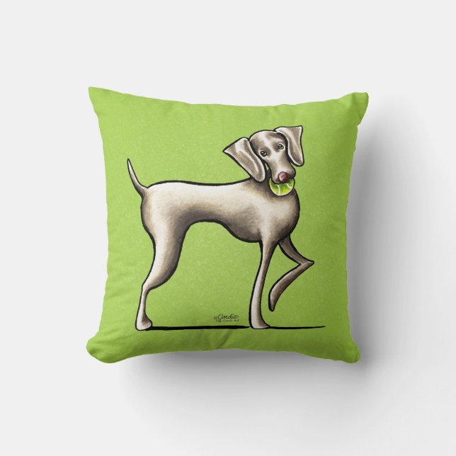Cojín Decorativo Weimaraner Tennis Pro (Anverso)