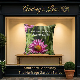 Cojín Decorativo Welcome to our Pollinator Garden Floral