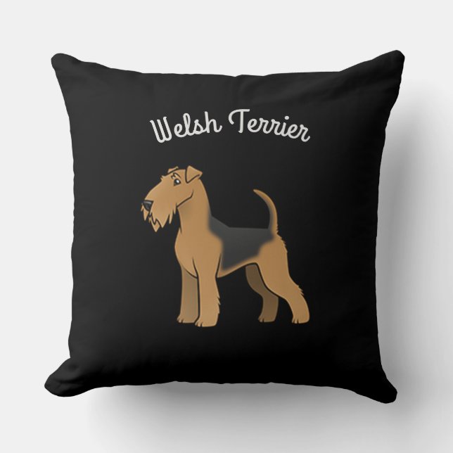 Cojín Decorativo Welsh Terrier (Anverso)