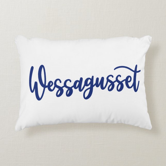 Cojín Decorativo Wessagusset Dainty Scripts Pillow (Anverso)
