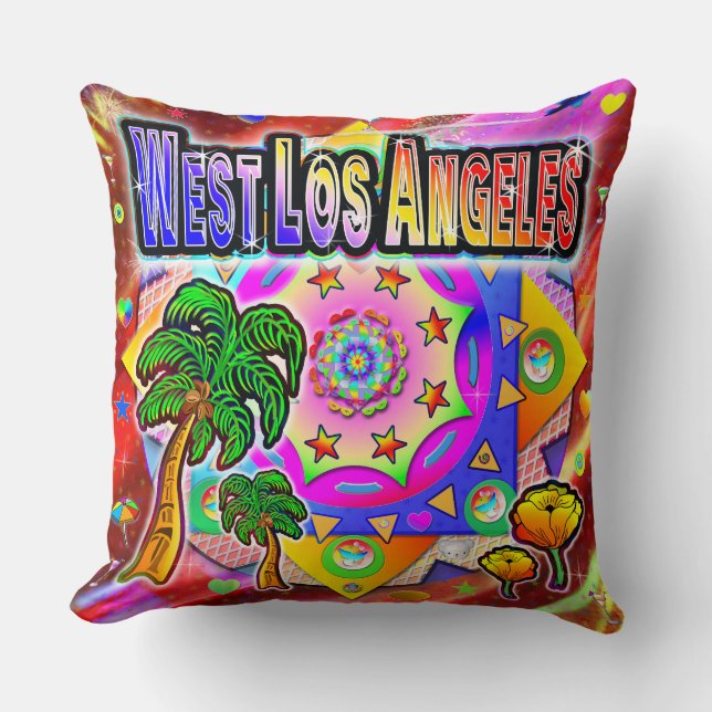 Cojín Decorativo West Los Angeles Tropical Friends Pillow (Anverso)