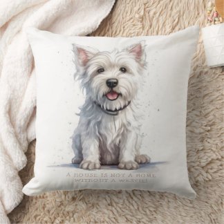 Cojín Decorativo Westie Cheeky Cute Personalizado