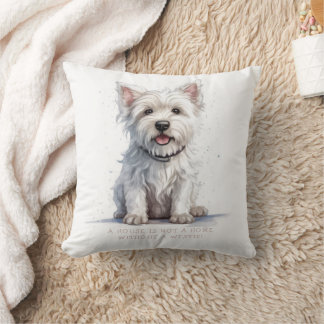 Cojín Decorativo Westie Cheeky Cute Personalizado