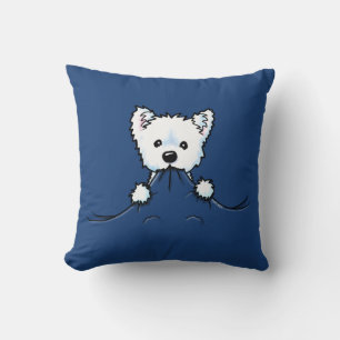 Cojín Decorativo Westie Cute Aggression KiniArt