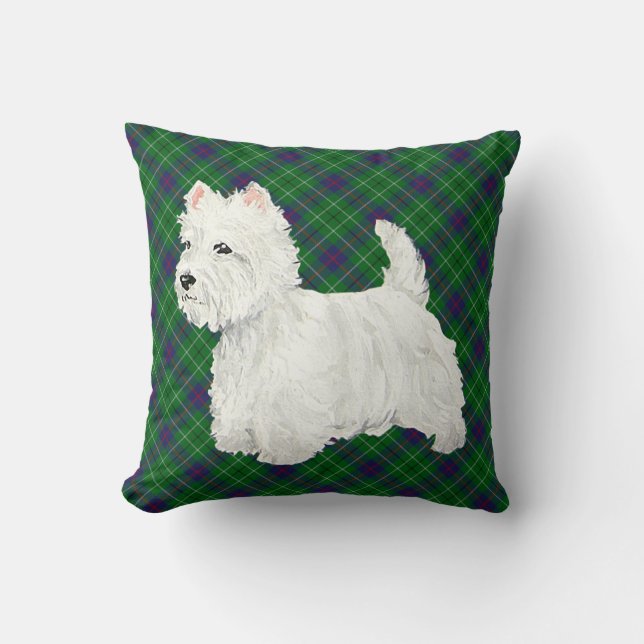 Cojín Decorativo Westie de pie (Anverso)