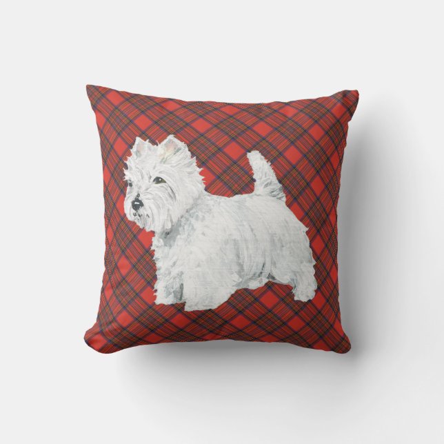 Cojín Decorativo Westie de pie (Anverso)