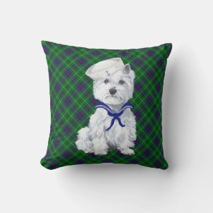 Cojín Decorativo Westie on Tartán PILLOW