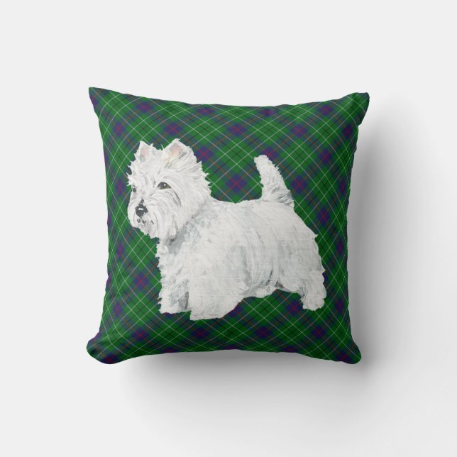 Cojín Decorativo Westie Permanente (Anverso)