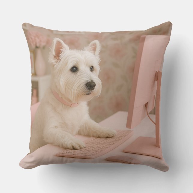 Cojín Decorativo Westie Pillow - West Highland Terrier Pillow (Anverso)