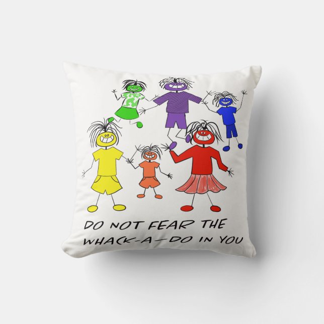 Cojín Decorativo Whack-A-Do (Anverso)