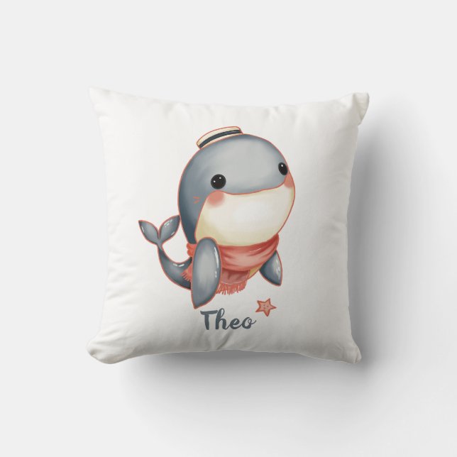 Cojín Decorativo Whale Hello There! (Anverso)