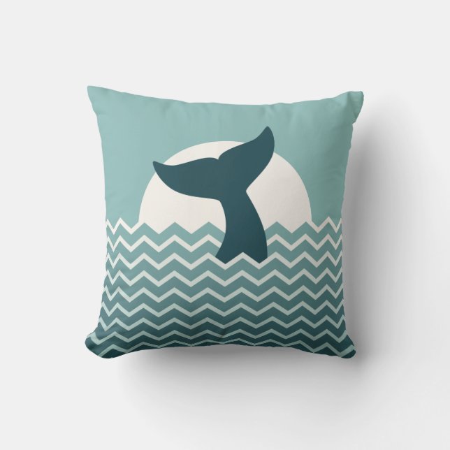 Cojín Decorativo Whale Tail (Anverso)