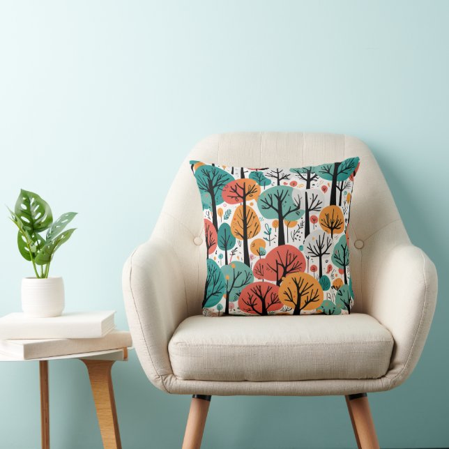 Cojín Decorativo Whimiscal Tree Throw Pillow (Silla)