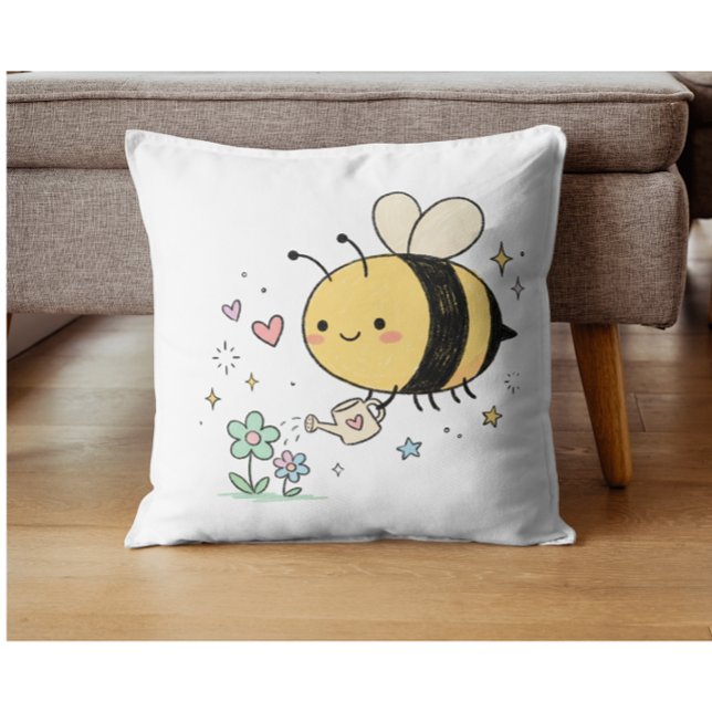Cojín Decorativo  Whimsical Bumblebee Nature Lover  (Subido por el creador)