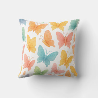 Cojín Decorativo "Whimsical Butterflies" Throw Pillow