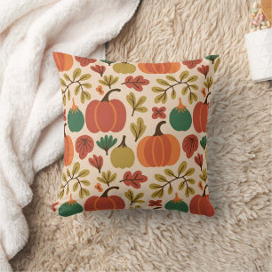 Cojín Decorativo Whimsical Call Fall Halloween Calabaza Seamle