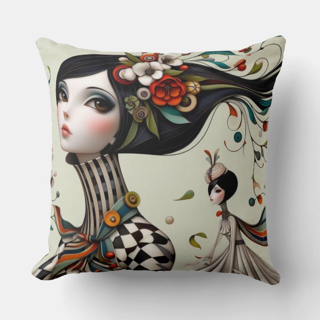 Cojín Decorativo Whimsical Chica Square Cushion (Anverso)