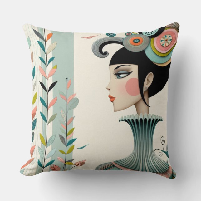 Cojín Decorativo Whimsical Chica Square Cushion (Anverso)