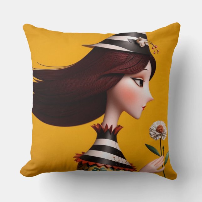 Cojín Decorativo Whimsical Chica Square Cushion (Anverso)