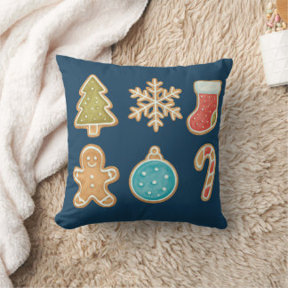 Cojín Decorativo Whimsical Christmas Cookie Icons