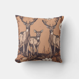 Cojín Decorativo Whimsical Deer Grazing D3